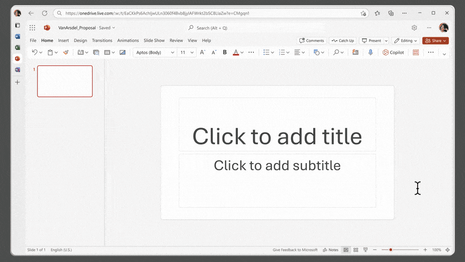 Microsoft 365 Copilot PowerPoint Beispiel