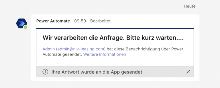 Adaptive Card Designer Beispiel 2