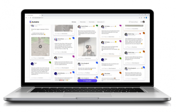 Screenshot Kunveno Plattform
