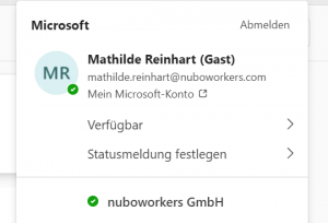 Screenshot neue Ansicht Organisations-Infos