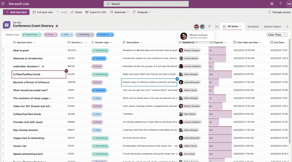 Microsoft Lists - collablists