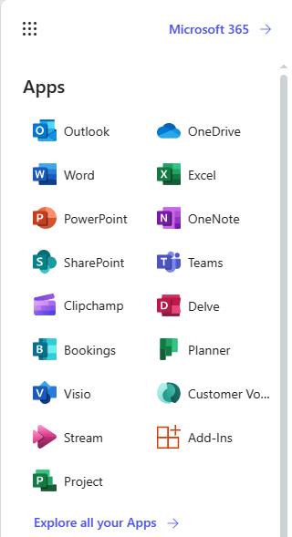 App Launcher Clipchamp