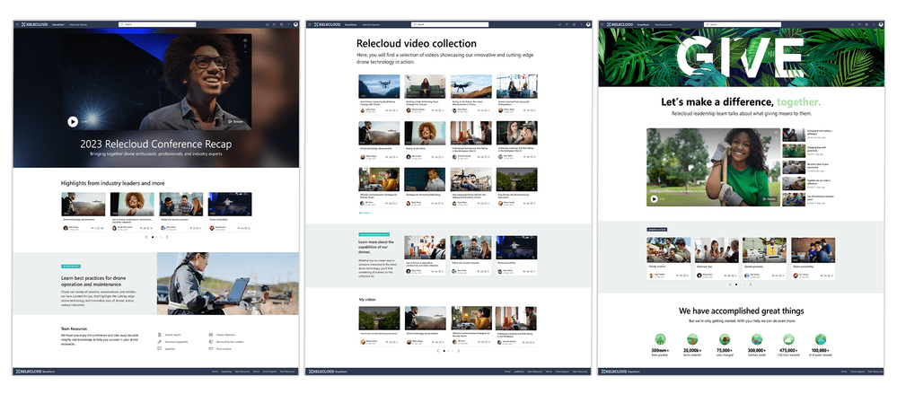 SharePoint neue Videoportal Ansicht