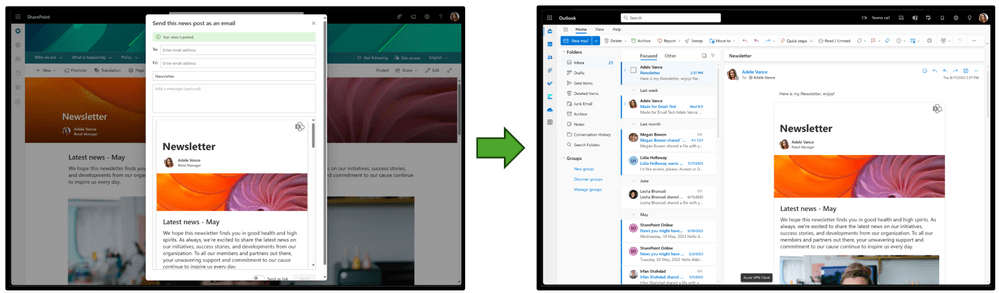 SharePoint E-Mail Newsletter Teil 2