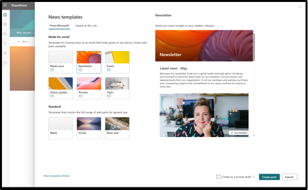 SharePoint E-Mail Newsletter Teil 1