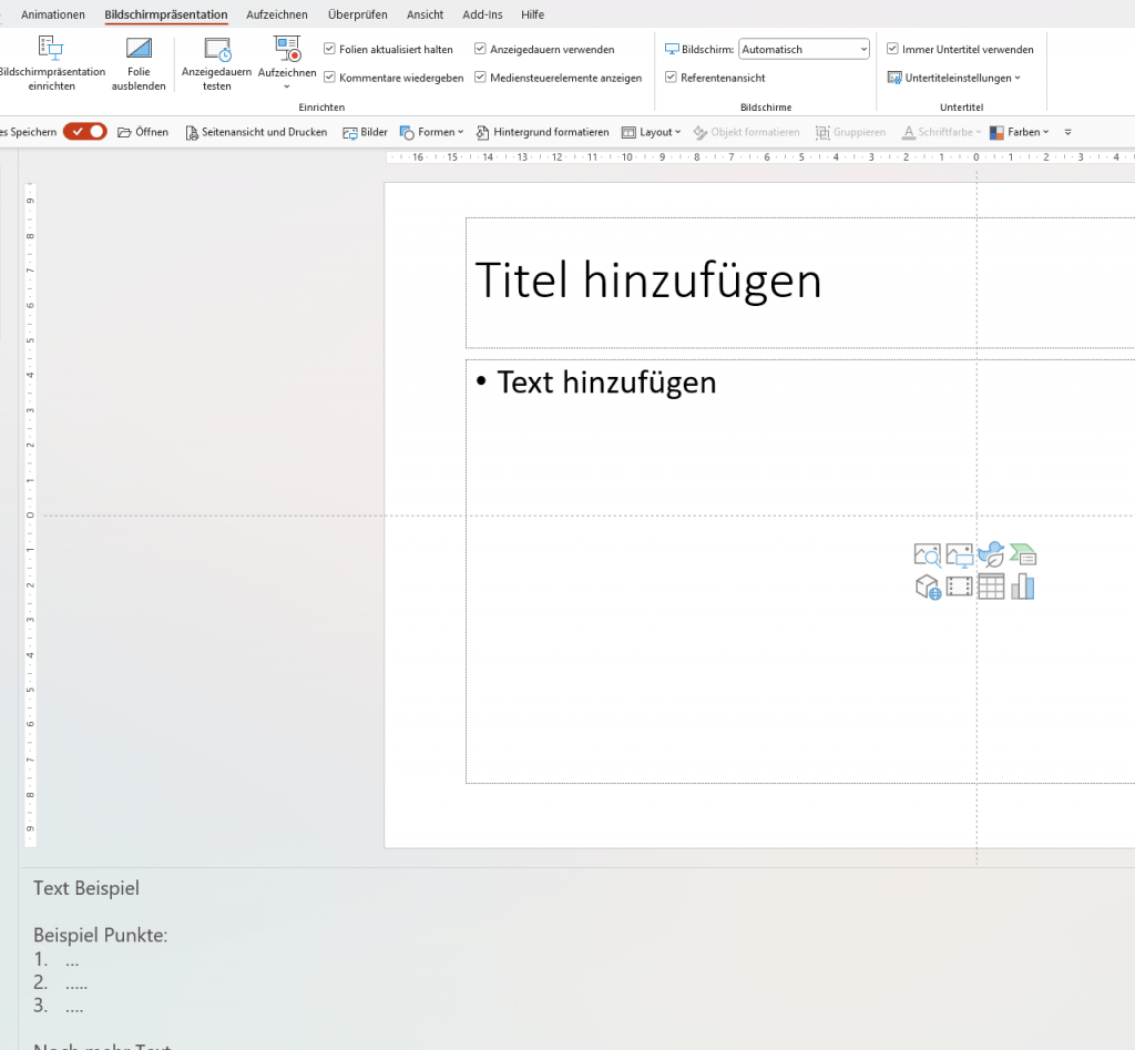 Screenshot Referentenansicht Power Point geändert