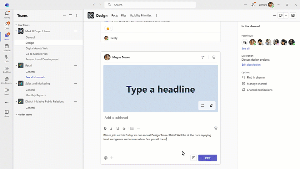 Create an announcement background dialog box. Generates image based on text prompt.