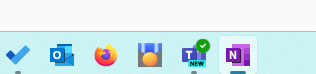 Screenshot Teams Status - Taskleiste