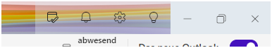 Screenshot neues Outlook Einstellungen