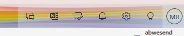 Screenshot Outlook for the web Icons
