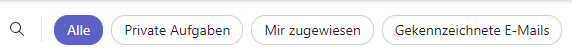 Screenshot Planner Kategorien Meine Aufgaben
 