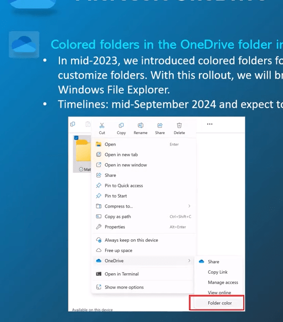 Screenshot File Explorer bunte Ordnericons