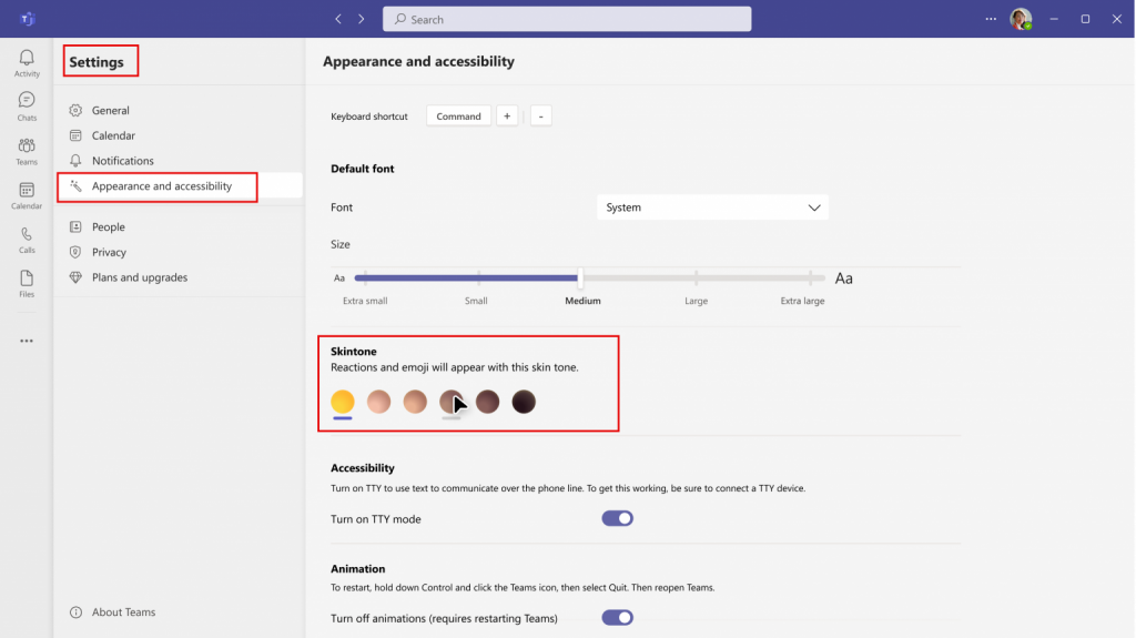 Ignite WNIT 15 - Chat and collab 7 - Skin tone setting for emojis and reactions 2 (1)