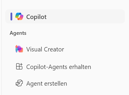 Screenshot Copilot Agents hinzufügen