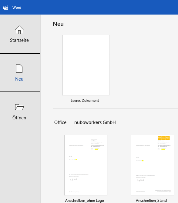 Screenshot Organization Assets Word Vorlage