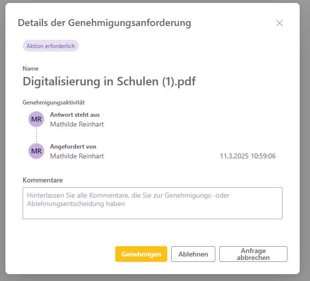 Genehmigungsprozess SharePoint Teil 14