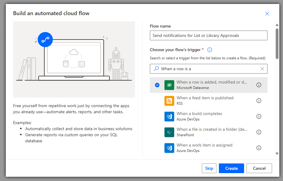 Power Automate Flow generieren