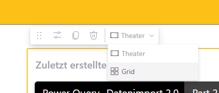 Screenshot SharePoint Stream Webpart Anordnung