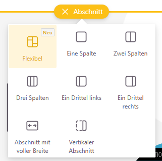Screenshot SharePoint Webpart Flexibel