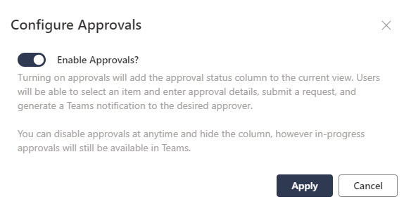 SharePoint Configure Approvals