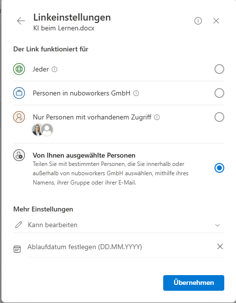 Screenshot Freigeben Fenster