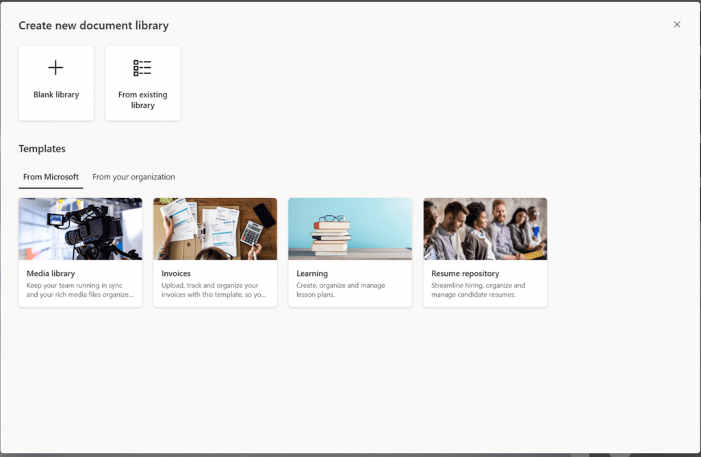 SharePoint Dokumentenbibliothek Lebenslauf-Sammlung erstellen