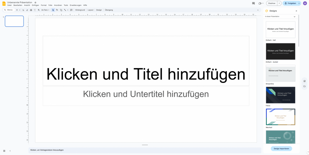 
Screenshot Google Slides