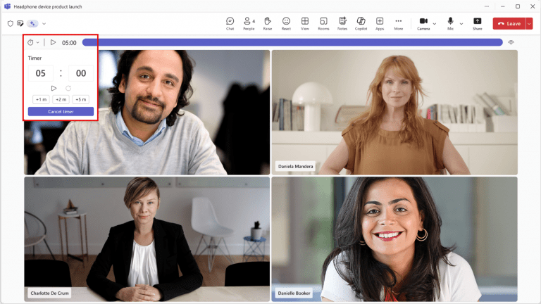 Teams Countdown Timer für Meetings