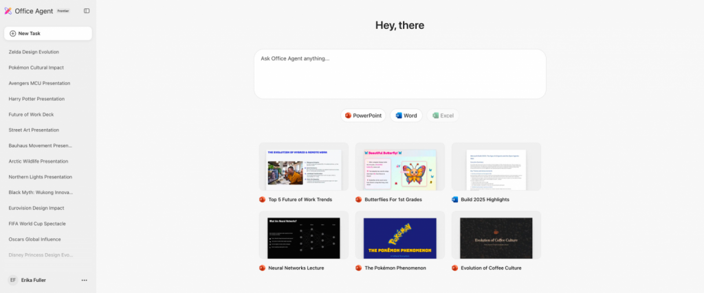 Screenshot Office Agent