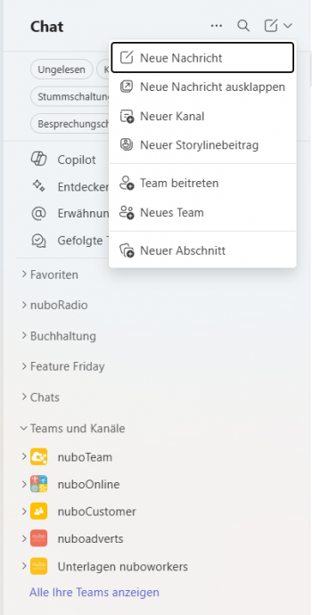 Screenshot Chats in Teams