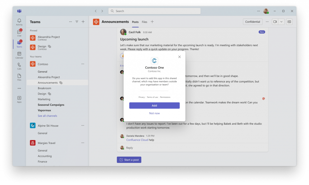 Microsoft Teams - Apps privater Kanal Teil 1