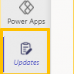 App Updates in linker Spalte