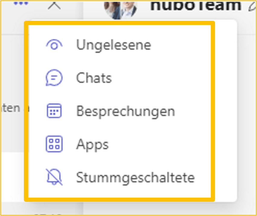 Chat Filter in Teams