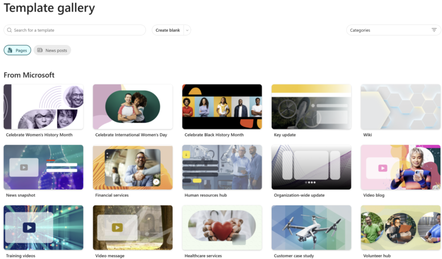 Templates SharePoint