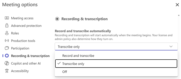 Recording & Transkription