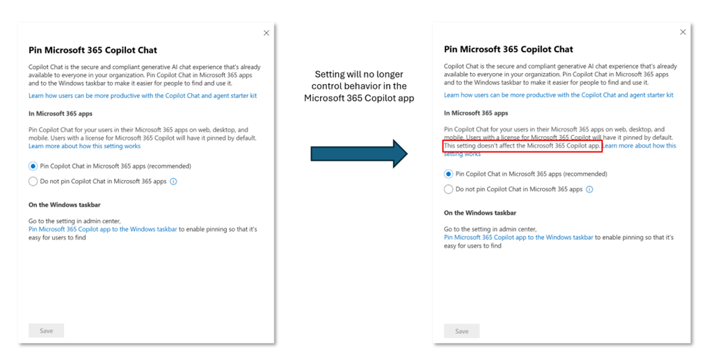 Microsoft 365 Copilot App - transparente Chat-Sichtbarkeit Teil 1