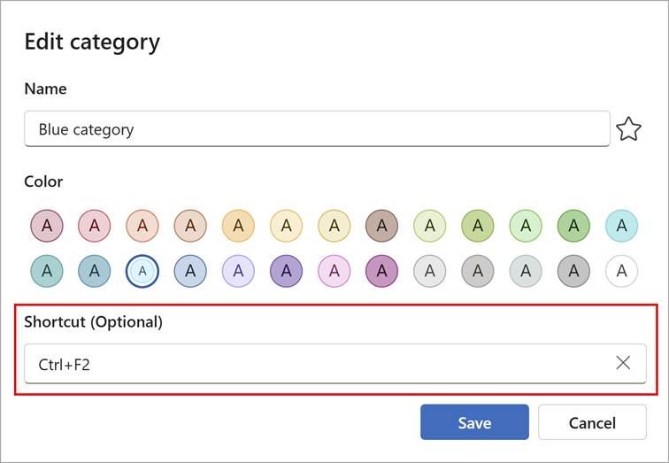 New Outlook Kategorien per Shortcut zuweisen Part 2