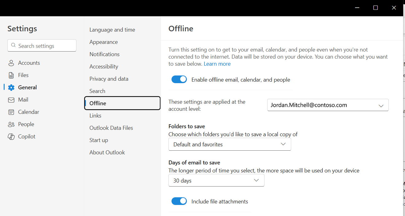 Outlook - Anhänge offline hinzufügen