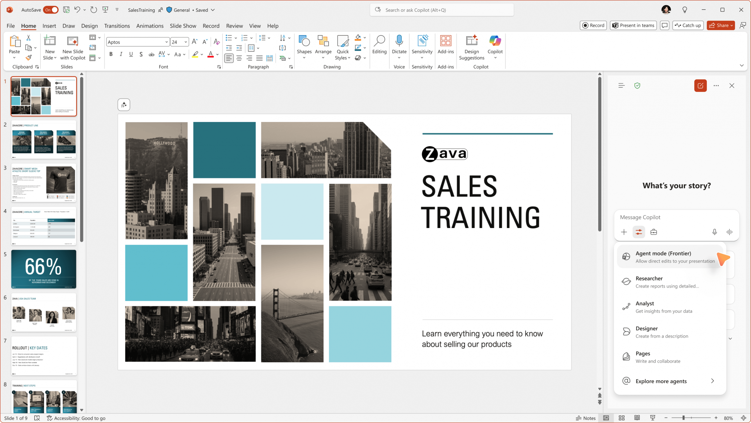 PowerPoint - PPT per Chat mit Copilot bearbeiten