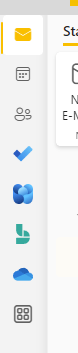 Screenshot neues Outlook Icon Leiste
