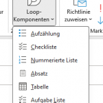 Screenshot Outlook Loop Komponente