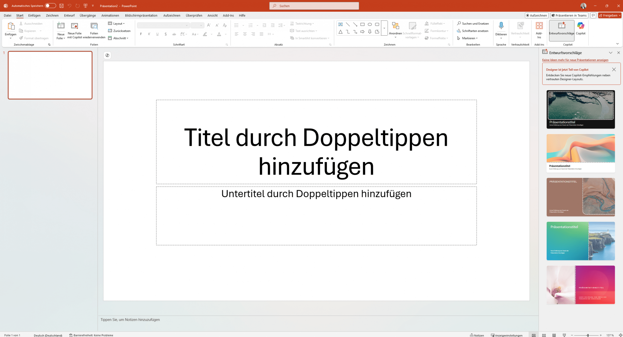 Screenshot PowerPoint Desktop App