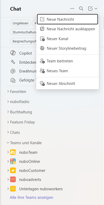 Screenshot Chats in Teams
