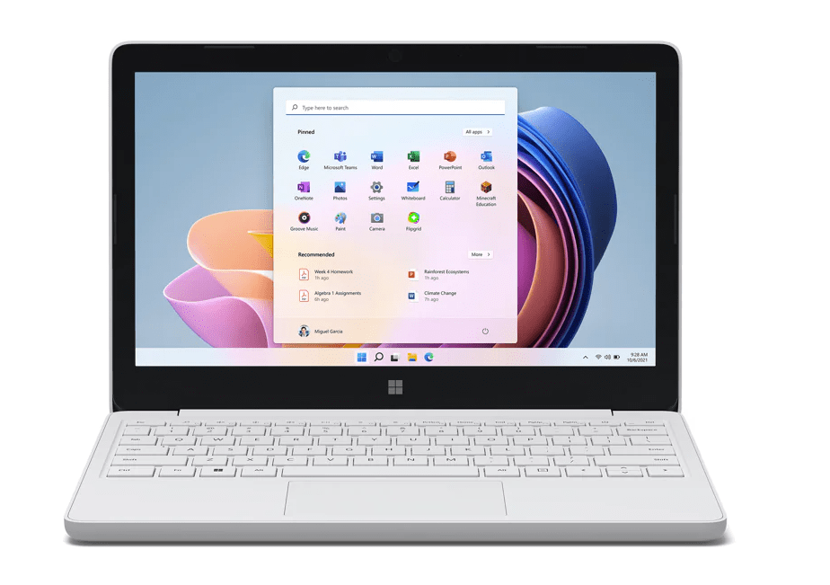Screenshot Surface Laptop SE für Bildungseinrichtungen