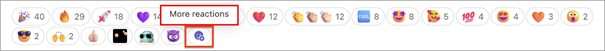 Teams Emoji-Reaktionen für Nachrichten Part 1