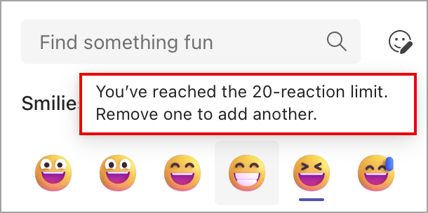 Teams Emoji-Reaktionen für Nachrichten Part 2