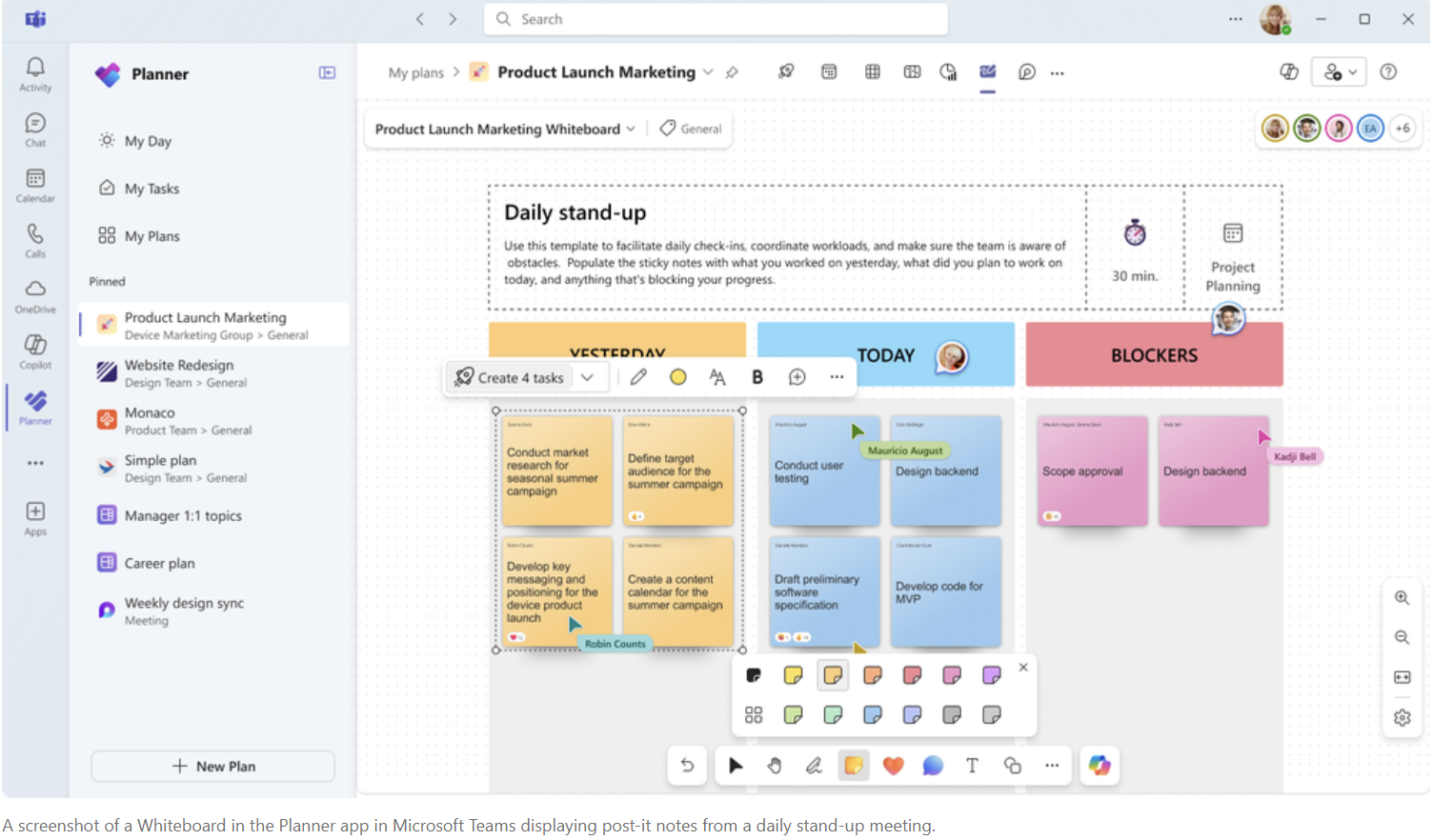 Whiteboard in Planner - nuboRadio