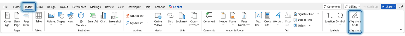 eSignature in Word