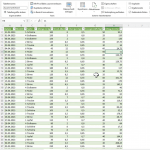 Screenshot Excel Arbeitsmappe - Anzeige der zusammengeführten Tabelle